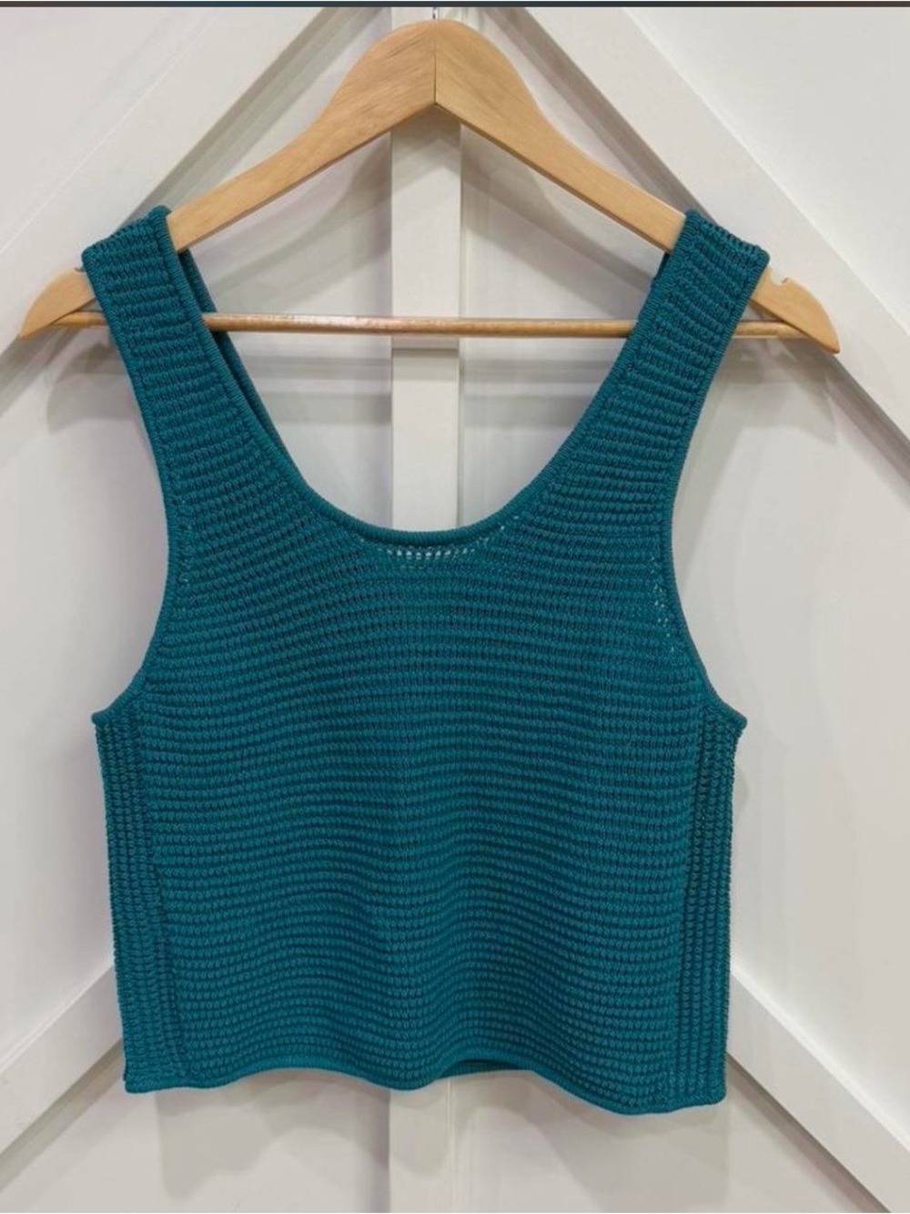 House of Harlow 1960 Teal Knit Tank